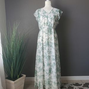 H&M, Size 8, White/green